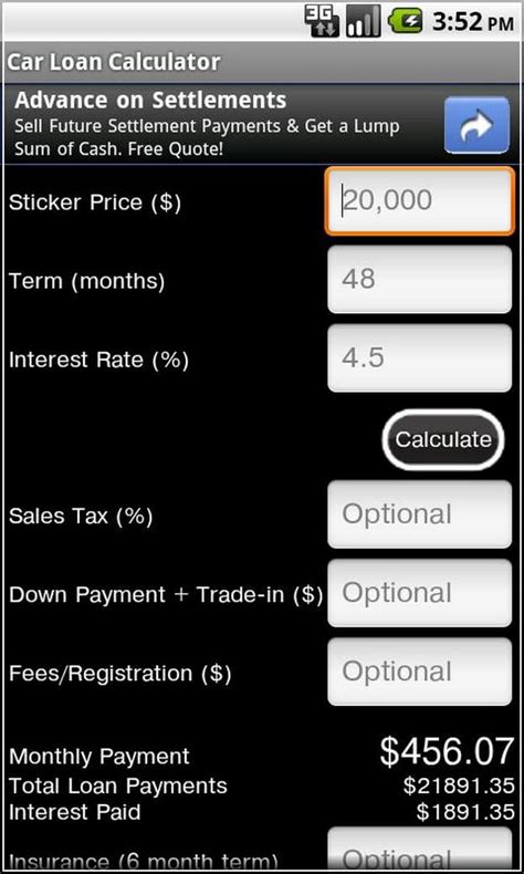 Capital One Car Loan Payment Calculator